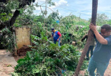 Brigadas despejan sedimentos tras intensas lluvias en municipio Ribas del estado Aragua