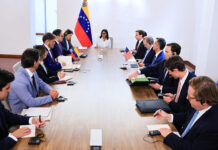 Delcy Rodríguez recibió delegación del Departamento de Estado y del Tesoro de EEUU