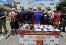 Detenidos siete sujetos por practicar minería ilegal en El Palmar, Carabobo