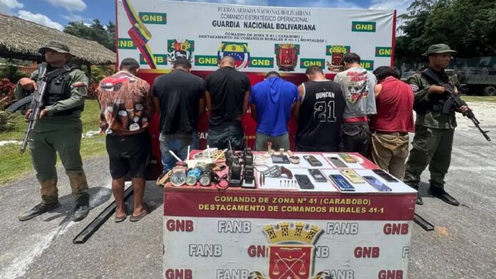 Detenidos siete sujetos por practicar minería ilegal en El Palmar, Carabobo