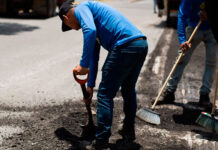 Ejecutan labores de escarificación y asfaltado en la carretera Nacional Cagua – La Villa – San Juan