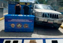 Incautan 504 gramos de presunta cocaína y detiene a dos sujetos en Barquisimeto