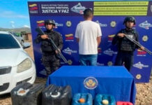 Sujeto fue detenido por contrabando de 300 litros de gasolina en Barinas