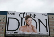 Céline Dion regresa este sábado a los escenarios en París tras seis años de ausencia