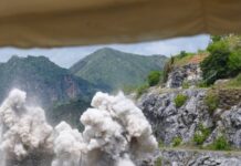 Realizan cuarta explosión controlada en minas de San Sebastián de los Reyes