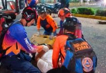 Motorizado falleció tras caer frente a la Cruz de Los Choferes en El Tigre, Anzoátegui