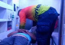 Motorizado terminó herido tras derrapar en Autopista del Este