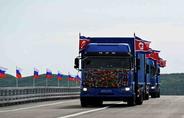 Rusia y Corea del Norte inauguran puente que les une por primera vez por carretera