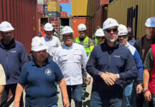 Seniat inspecciona avances en la reactivación operativa del puerto de La Guaira
