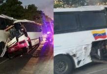 Tres muertos y un herido tras accidente entre dos autobuses en la ARC, sentido Caracas